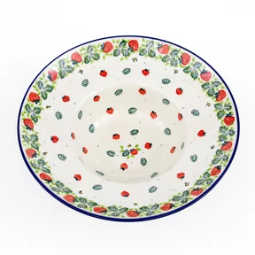 Talerz głęboki na spaghetti D86 25cm <br> 2709X Truskawki
